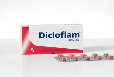 DICLOFLAM 50 MG KAPLI TABLET (20 KAPLI TABLET) (diklofenak) ambalajı, tablet. Üretici: SANTA FARMA İLAÇ SAN. A.Ş.