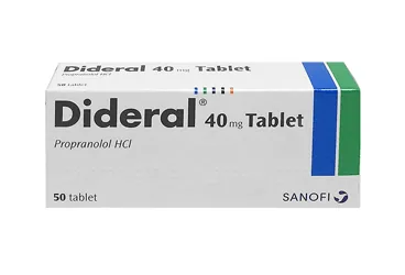 DIDERAL 40 MG TABLET (50 TABLET) (propranolol hcl) kutu fotoğrafı, tablet. Üretici: BMED İLAÇ DANIŞMANLIK SAĞLIK ÜRÜN VE HİZMETLERİ TİCARET LİMİTED ŞİRKETİ.
