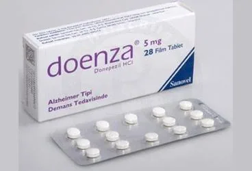 DOENZA 5 MG 28 FILM TABLET (donepezil) kutusu, film kaplı tablet. Üretici: SANOVEL İLAÇ SANAYİ VE TİCARET ANONİM ŞİRKETİ.