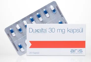 DUXALTA 30 MG 28 KAPSUL (duloksetin) ambalajı, kapsül. Üretici: ALİ RAİF İLAÇ SANAYİ A.Ş.
