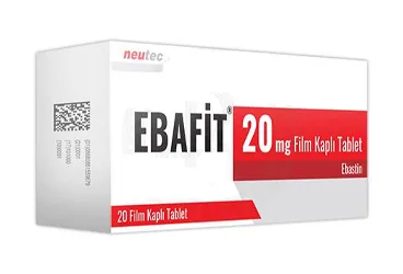 EBAFIT 20 MG 10 FILM TABLET (ebastin) kutusu, film kaplı tablet. Üretici: NEUTEC İLAÇ SAN. TİC. A.Ş.