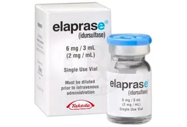 ELAPRASE 2 MG/ ML INFUZYONLUK COZELTI HAZIRLAMAK ICIN KONSANTRE (1 FLAKON) kutu fotoğrafı. Idursulfaz içeren çözelti. Üretici: TAKEDA İLAÇ SAĞLIK SANAYİ TİCARET LTD.ŞTİ.