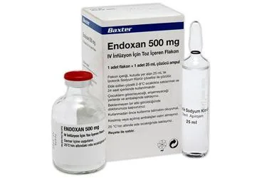 ENDOXAN 500 MG IV INFUZYONLUK COZELTI HAZIRLAMAK ICIN TOZ kutusu, çözelti formunda siklofosfamid içerir. Üretici: BAXTER TURKEY RENAL HİZMETLER ANONİM ŞİRKETİ.
