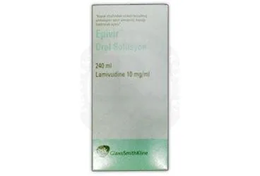EPIVIR 10 MG/ML ORAL COZELTI (lamivudin) ürün ambalajı, çözelti. Üretici: GLAXOSMİTHKLİNE İLAÇLARI SAN. VE TİC. A.Ş.