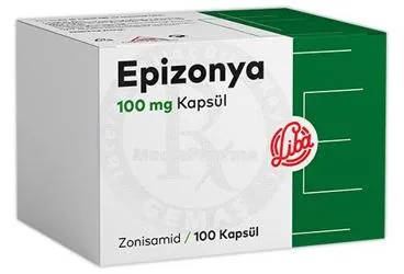 EPIZONYA 100 MG KAPSUL (100 KAPSUL) (zonisamid) kutusu, kapsül. Üretici: LİBA LABORATUARLARI A.Ş.