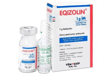 EQIZOLIN- IM 1000 MG 1 FLAKON (sefazolin sodyum) kutusu, flakon. Üretici: TÜM - EKİP İLAÇ A.Ş.