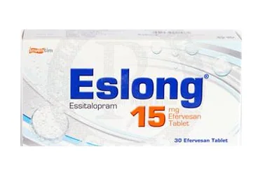 ESLONG 15 MG 30 EFERVESAN TABLET (essitalopram) kutusu, efervesan tablet. Üretici: NEUTEC İLAÇ SANAYİ TİCARET ANONİM ŞİRKETİ.