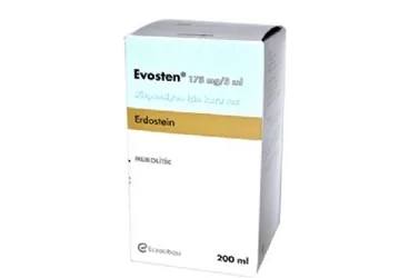 EVOSTEN 175 MG /5 ML ORAL SUSPANSIYON HAZIRLAMAK ICIN TOZ, 200 ML (erdostein) kutusu, oral süspansiyon. Üretici: ABDİ İBRAHİM İLAÇ SANAYİ VE TİCARET A.Ş.