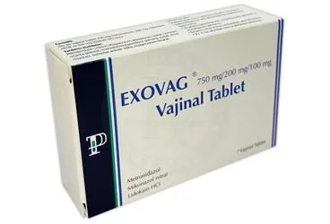 Metronidazol + mikonazol - vajinal içeren tablet: EXOVAG 750MG/200MG/100MG VAJINAL TABLET (7 TABLET) kutu fotoğrafı. Üretici: PHARMAPOL İLAÇ VE KİMYA SANAYİ LİMİTED ŞİRKETİ.