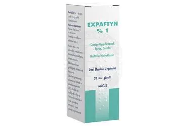 EXPAFTYN %1 DERIYE UYGULANACAK SPREY, COZELTI (naftifin hcl) ambalajı, çözelti. Üretici: ARGİS İLAÇ SANAYİ VE TİCARET ANONİM ŞİRKETİ.