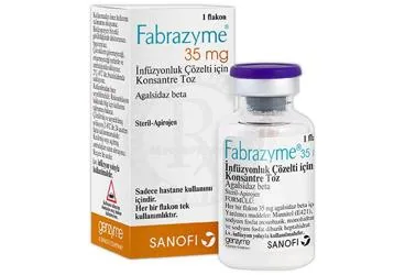 FABRAZYME 35 MG 1 FLAKON (agalsidaz beta) kutu fotoğrafı, flakon. Üretici: SANOFİ SAĞLIK ÜRÜNLERİ LTD. ŞTİ.