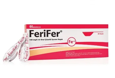 FERIFER 100 MG/5 ML ORAL COZELTI, 10 ADET (ferric oxide polymaltose complexes) ambalajı, çözelti. Üretici: BERAT BERAN İLAÇ SAN. VE TİC. LTD. ŞTİ.