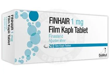 FINHAIR 1 MG FILM KAPLI TABLET kutusu, film kaplı tablet formunda finasterid içerir. Üretici: LABORATOİRES BAİLLEUL İLAÇ SANAYİ VE TİCARET ANONİM ŞİRKETİ.