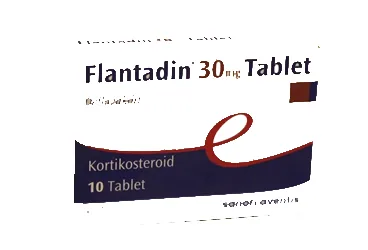 FLANTADIN 30 MG 10 TABLET ambalajı, tablet formunda deflazakort içerir. Üretici: SANOFİ SAĞLIK ÜRÜNLERİ LTD. ŞTİ.