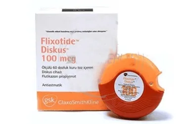 FLİXOTİDE DİSKUS 100 MCG İNHALASYON İÇİN TOZ, 28 DOZ (flutikazon) kutusu, inhalasyon aerosolü. Üretici: GLAXOSMİTHKLİNE İLAÇLARI SAN. VE TİC. A.Ş.