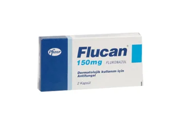 FLUCAN 150 MG 2 KAPSUL kutu fotoğrafı. Flukonazol içeren kapsül. Üretici: PFİZER PFE İLAÇLARI ANONİM ŞİRKETİ.