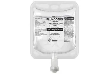 Flukonazol içeren çözelti: FLUKODEKS 2 MG/ML IV INFUZYON ICIN COZELTI 100 ML (SETSIZ) kutusu. Üretici: POLİFARMA İLAÇ SAN. VE TİC. A.Ş.