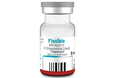 FLUSIBLE 500 MG / 5 ML ENJEKSIYONLUK COZELTI (1 FLAKON) (fluoressein) kutusu, çözelti. Üretici: POLİFARMA İLAÇ SAN. VE TİC. A.Ş.