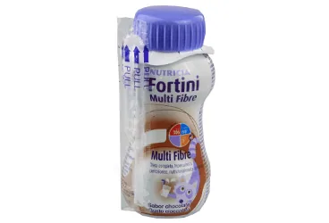FORTINI MULTI FIBRE CIKOLATA AROMALI 200 ML kutusu. Etkin maddesi beslenme solusyonu. Üretici: NUMIL GIDA ÜRÜNLERİ SANAYİ VE TİCARET A.Ş.