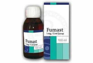 FUMAST 1 MG/5 ML SURUP 100 ML ambalajı, şurup formunda ketotifen içerir. Üretici: İLSAN İLAÇ VE HAMMADDELERİ SANAYİ TİCARET ANONİM ŞİRKETİ.