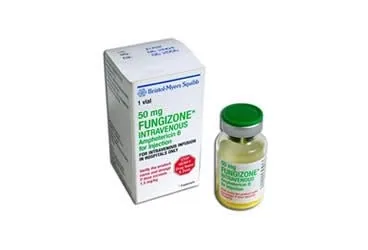 FUNGIZONE 50 MG INFUZYONLUK COZELTI HAZIRLAMAK ICIN TOZ (1 FLAKON) ürün ambalajı, çözelti formunda amfoterisin b içerir. Üretici: BMED İLAÇ DANIŞMANLIK SAĞLIK ÜRÜN VE HİZMETLERİ TİCARET LİMİTED ŞİRKETİ.