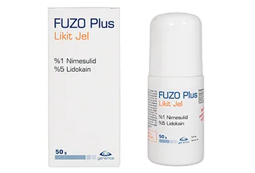 FUZO PLUS LIKIT JEL (50 G) (nimesulid + lidokain -topikal) kutu fotoğrafı, jel. Üretici: GENVEON İLAÇ SANAYİ VE TİCARET ANONİM ŞİRKETİ.