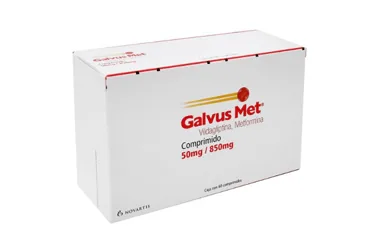 GALVUS MET 50/850 MG 60 TABLET ürün ambalajı, tablet formunda metformin + vildagliptin içerir. Üretici: NOVARTİS SAĞLIK GIDA VE TARIM ÜRÜNLERİ SANAYİ VE TİCARET ANONİM ŞİRKETİ.