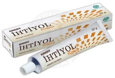 HAKAY IHTIYOL %10 MERHEM (20 GRAM) ambalajı. Ihtamol içeren merhem. Üretici: HAKAY İLAÇ PAZARLAMA SAN. VE TİCARET LTD. ŞTİ.