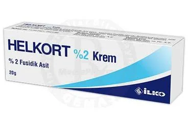 HELKORT %2 KREM (20G) ambalajı, krem formunda fusidik asit -topikal içerir. Üretici: İLKO İLAÇ SAN. VE TİC. A.Ş.