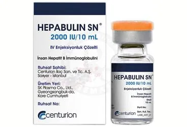 HEPABULIN SN 2.000 IU/10 ML IV ENJEKSIYONLUK COZELTI (1 FLAKON) (hepatit b immünglobülin) ambalajı, çözelti. Üretici: CENTURİON İLAÇ SANAYİ VE TİCARET ANONİM ŞİRKETİ.