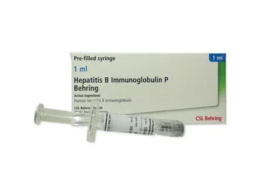HEPATITIS B IMMUNOGLOBULIN P BEHRING 200 IU/1 ML IM KULLANIMA HAZIR ENJEKTORDE ENJEKSIYONLUK COZELTI kutusu. Hepatit b immünglobülin içeren çözelti. Üretici: CSL BEHRİNG BİYOTERAPİ İLAÇ DIŞ TİCARET ANONİM ŞİRKETİ.