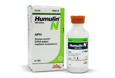 HUMULIN-NPH 100 IU/ML 10 ML 1 FLAKON ambalajı. Insülin human -orta etkili içeren flakon. Üretici: LİLLY İLAÇ TİCARET LİMİTED ŞİRKETİ.