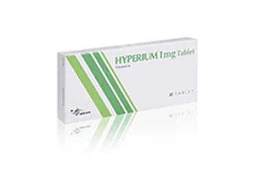 HYPERIUM 1 MG 30 TABLET kutu fotoğrafı. Rilmenidin içeren tablet. Üretici: SERVIER ILAÇ VE ARAŞTIRMA A.S.