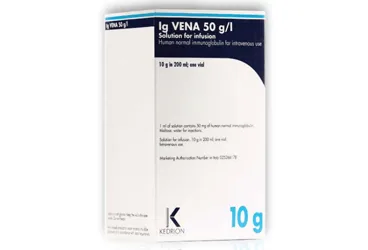 IG VENA 10 G/200 ML IV INFUZYON ICIN COZELTI kutusu, çözelti formunda immünglobülin içerir. Üretici: KEDRİON BETAPHAR BİYOFARMASÖTİK İLAÇ SANAYİ VE TİCARET ANONİM ŞİRKETİ.