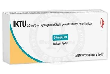 IKTU 30MG/3ML COZELTI ICEREN KULLANIMA HAZIR ENJEKTOR (ikatibant) kutu fotoğrafı, çözelti. Üretici: KOÇSEL İLAÇ SANAYİ VE TİCARET ANONİM ŞİRKETİ.
