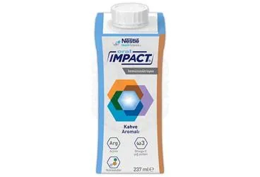 IMPACT ORAL KAHVE AROMALI 237 ML (1 ADET) kutu fotoğrafı. Etkin maddesi beslenme solusyonu. Üretici: NESTLE TÜRKİYE GIDA SANAYİ ANONİM ŞİRKETİ.