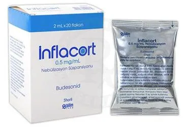 INFLACORT 0.5 MG/ML NEBULIZASYON SUSPANSIYONU (20 ADET) kutu fotoğrafı. Budesonid -inhalant içeren süspansiyon. Üretici: BİLİM İLAÇ SANAYİİ VE TİCARET A.Ş.