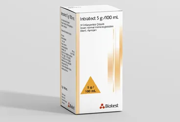 INTRATECT 5 G/100 ML IV INFUZYONLUK COZELTI (1 FLAKON) (normal insan immünglobulin) kutusu, çözelti. Üretici: MAXİCELLS İLAÇ SANAYİ ANONİM ŞİRKETİ.