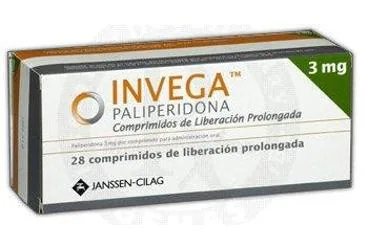 INVEGA 3 MG 28 UZATILMIŞ SALIMLI TABLET kutusu, tablet formunda paliperidon içerir. Üretici: JOHNSON AND JOHNSON SIHHİ MALZEME SANAYİ VE TİCARET LİMİTED ŞİRKETİ.