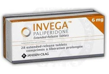 Paliperidon içeren tablet: INVEGA 6 MG 28 UZATILMIŞ SALIMLI TABLET ürün ambalajı. Üretici: JOHNSON AND JOHNSON SIHHİ MALZEME SANAYİ VE TİCARET LİMİTED ŞİRKETİ.