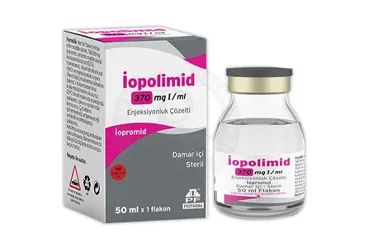 IOPOLIMID 370 MGI/ML ENJEKSIYONLUK COZELTI 200 ML (1 FLAKON) kutu fotoğrafı, çözelti formunda iopromide içerir. Üretici: POLİFARMA İLAÇ SAN. VE TİC. A.Ş.