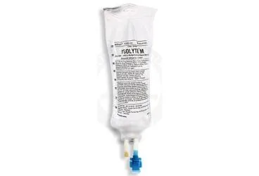 ISOLYTE-M %5 DEKSTROZ PVC 1000 ML(SETLI) ürün ambalajı. Etkin maddesi dekstroz + dibazik potasyum fosfat + potasyum klorur + sodyum asetat trihidrat + sodyum klorur. Üretici: KOÇAK FARMA İLAÇ VE KİMYA SANAYİ A.Ş.