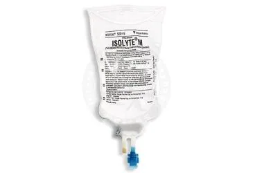 ISOLYTE M PVC 500 ML(SETLI) ambalajı. Etkin maddesi serum. Üretici: KOÇAK FARMA İLAÇ VE KİMYA SANAYİ A.Ş.