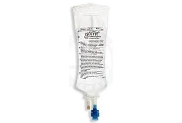 Kalsiyum klorur + magnezyum klorur + potasyum klorur + sodyum asetat trihidrat + sodyum klorur + sodyum sitrat dihidrat içeren ISOLYTE PVC 1000 ML(SETLI) kutusu. Üretici: KOÇAK FARMA İLAÇ VE KİMYA SANAYİ A.Ş.