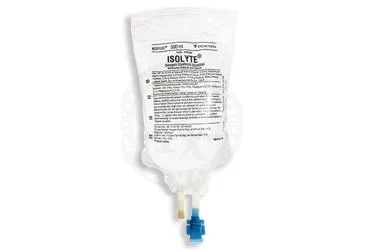 ISOLYTE PVC 500 ML(SETLI) kutusu. Etkin maddesi kalsiyum klorur + magnezyum klorur + potasyum klorur + sodyum asetat trihidrat + sodyum klorur + sodyum sitrat dihidrat. Üretici: KOÇAK FARMA İLAÇ VE KİMYA SANAYİ A.Ş.