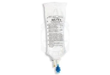 Dibazik sodyum fosfat heptahidrat + magnezyum klorur hegzahidrat + monobazik potasyum fosfat + potasyum klorur + sodyum asetat trihidrat + sodyum glukonat + sodyum klorur içeren ISOLYTE-S PH 7.4 PVC 1000 ML(SETLI) kutusu.