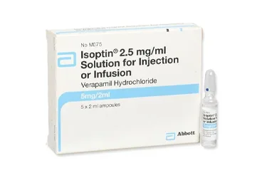 ISOPTIN 5 MG/2 ML IV INFUZYON ICIN COZELTI ICEREN 5 AMPUL (verapamil hcl) kutu fotoğrafı, çözelti. Üretici: ABBOTT LABORATUARLARI İTHALAT İHRACAT VE TİCARET LİMİTED ŞİRKETİ.