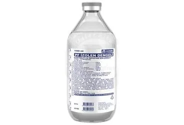IZOLEN 1000 ML SOLUSYON SETLI ambalajı. Serum içeren solüsyon. Üretici: POLİFARMA İLAÇ SAN. VE TİC. A.Ş.