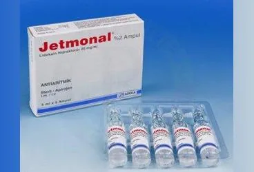 JETMONAL 100 MG/5 ML IV/IM/SC ENJEKSIYONLUK COZELTI (5 ADET) kutusu. Lidokain hcl içeren çözelti. Üretici: ADEKA İLAÇ SANAYİ VE TİCARET A.Ş.