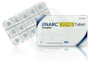 JINARC 15 MG 28 TABLET (tolvaptan) ambalajı, tablet. Üretici: ABDİ İBRAHİM OTSUKA İLAÇ SAN. VE TİC. A.Ş.